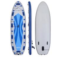 Pvc Surfboard blauw en wit stuk