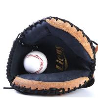 Leather Baseball Gloves for sport & anti-skidding Leather handmade Solid black and brown PC