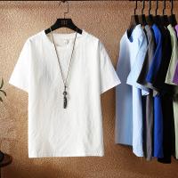 Linen Men Short Sleeve T-Shirt & loose PC