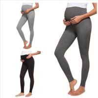 Cotton Maternity Pants & loose & breathable Solid PC