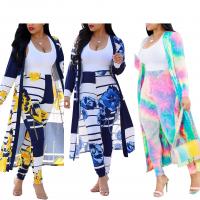 Polyester Vrouwen Casual Set Broek & Jas meer kleuren naar keuze stuk