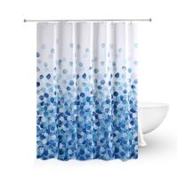 Polyester mildew proofing Shower Curtain thickening & waterproof leaf pattern PC