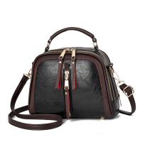 PU Leather Handbag soft surface & attached with hanging strap & waterproof Polyester Cotton PC