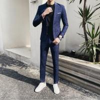 Acetate Fiber Plus Size Men Suit & two piece Pants & coat PC