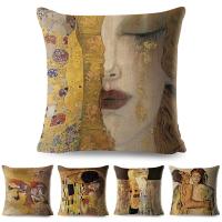 Linen & Polyester Throw Pillow Covers durable printed PC