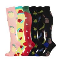Polyamide Women Knee Socks antifriction & deodorant & sweat absorption & breathable printed Lot