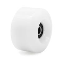 PU Rubber different light colors for choose & Flash Skate Wheels hardwearing Polypropylene-PP Solid white Lot