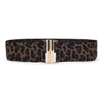 Fabric Easy Matching Fashion Belt flexible & breathable leopard PC