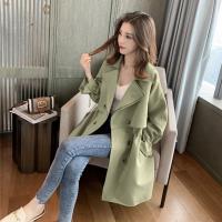 Polyester Plus Size Women Trench Coat Solid PC