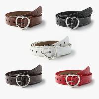 Metal & PU Leather Fashion Belt flexible length heart pattern PC