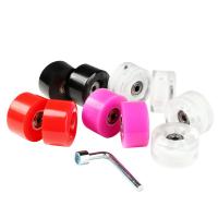 PU Rubber Flash Skate Wheels Solid Set