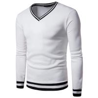 綿 メンズスウェットシャツ パッチワーク ストライプ 選択のためのより多くの色 一つ
