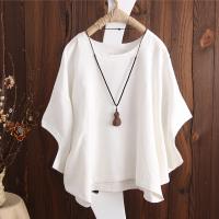 Polyester Women Short Sleeve T-Shirts & loose Polyester Solid PC