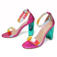 Viscose Stiletto Women Sandals fuchsia :42 Pair