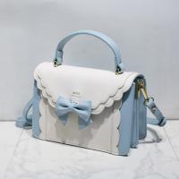 PU Leather Bowknot Handbag hardwearing & attached with hanging strap Solid PC