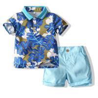 Cotton Boy Clothing Set & two piece Pants & top blue Set