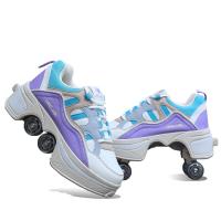 PU Cuir Chaussures de roues pour enfants plus de couleurs pour le choix Paire