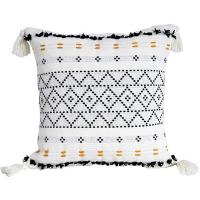 Polyester and Cotton Tassels Throw Pillow Covers geometric PC