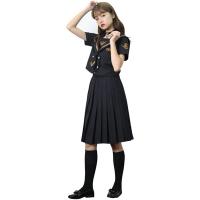 Polyester Women Casual Set & two piece skirt & top Solid black PC