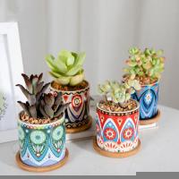 Ceramics Flower Pot corrosion proof & hardwearing & four piece & breathable Lot