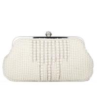 Plastic Pearl Clutch Bag soft surface Polyester Solid PC