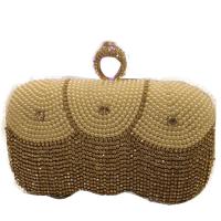 Polyester Clutch Bag Double Straps & with rhinestone Solid PC