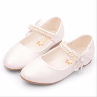 Rubber & PU Leather with bowknot Girl Kids Shoes & anti-skidding & breathable Pair
