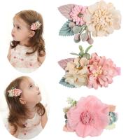 Cloth Hair Clip for children floral Set