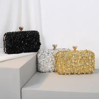 String beads hard-surface & Box Bag Clutch Bag Solid PC