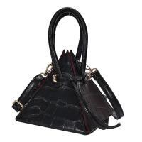 PU Leather Handbag soft surface & attached with hanging strap Polyester Solid PC