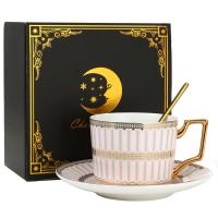 Ceramics Creative Coffee Cup dish & cups & Spoon Set
