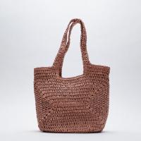 Straw Handmade & Weave Woven Tote large capacity Straw Solid PC