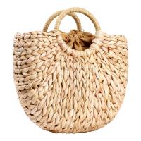 Straw Handmade & Easy Matching & Weave Handbag large capacity khaki PC