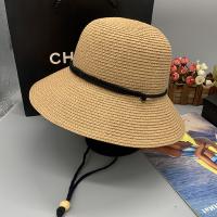 Straw Big Brim Hat sun protection Solid PC