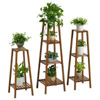 Bamboo Multilayer Flower Rack durable PC