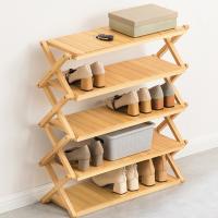 Bamboo Multilayer Shoes Rack Organizer Solid PC