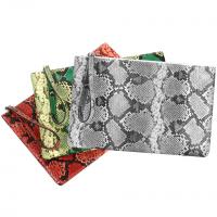 PU Cuir & Polyester Sac d’embrayage motif de peau de serpent plus de couleurs pour le choix pièce