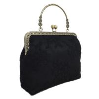 Polyester & Cotton Handbag with chain & soft surface Lace flower shape PC