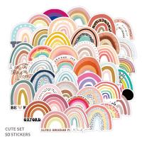 CLORURO DE POLIVINILO Papel para pegatinas, impreso, arco iris patrón, multicolor, 5Conjuntos/Mucho,  Mucho