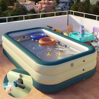 PVC Inflatable Pool plain dyed Solid green PC