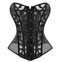 Polyester Plus Size & Push Up Sexy Corset & breathable Solid PC