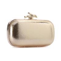 PU Leather Clutch Bag with chain & lacquer finish PC