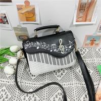 PU Leather Crossbody Bag soft surface & attached with hanging strap Cotton Musical Note PC