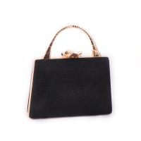 PU Leather Clutch Bag with chain & with rhinestone Solid PC