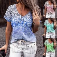 Polyester Women Short Sleeve T-Shirts loose Polyester PC