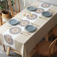 Pvc Tissu de table Imprimé couleur et motif différents pour le choix pièce