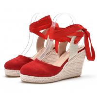 Synthetic Leather back drawstring Slipsole Shoes Pair