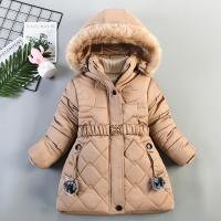 Cotton Girl Parkas thicken & with detachable hat PC