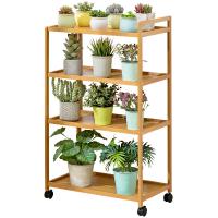 Bamboo Multilayer Flower Rack Solid PC