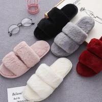 Plush Fluffy slippers & thermal Solid Pair